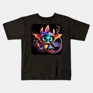 Rufie the Dragon - Scuba Diving #26 Kids T-Shirt